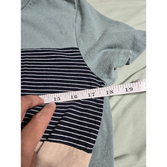 Umgee small women's knotted front striped tshirt - Picture 6 of 7